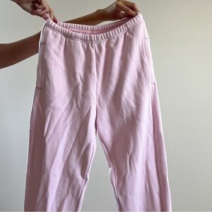 SKIMS jogger sweatpants in color Cherry Blossom